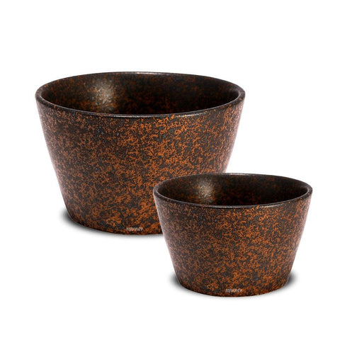 Ceramic Tub Bowl Copper Antique